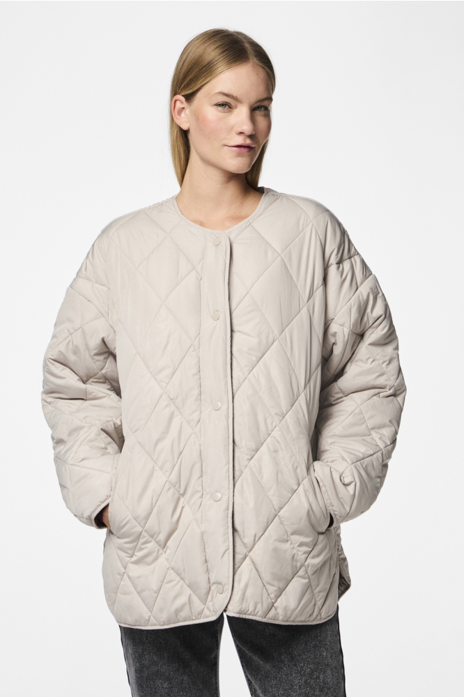 PCSTELLA QUILTED JACKET NOOS BC 17146371 SILVER GRAY